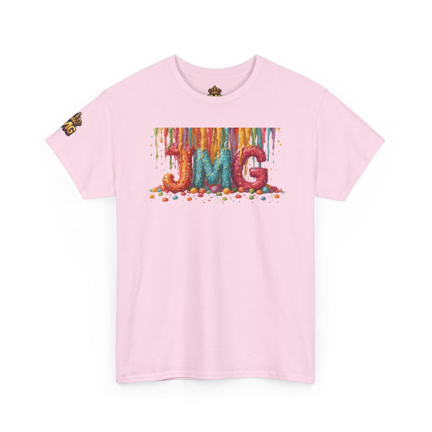 Rainbow Drip Unisex Heavy Cotton Tee, Colorful Graphic T-Shirt for Art Lovers, Casual Wear, Gift for Birthdays, Summer Vibes, Streetwear