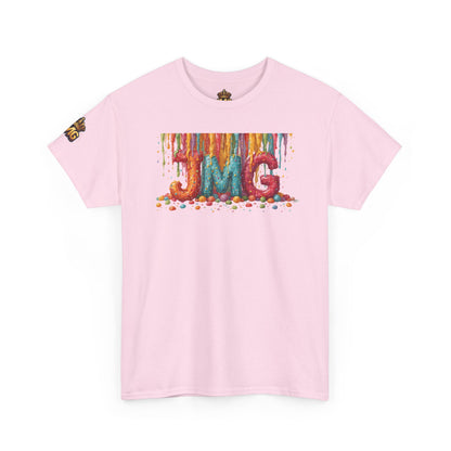 Rainbow Drip Unisex Heavy Cotton Tee, Colorful Graphic T-Shirt for Art Lovers, Casual Wear, Gift for Birthdays, Summer Vibes, Streetwear