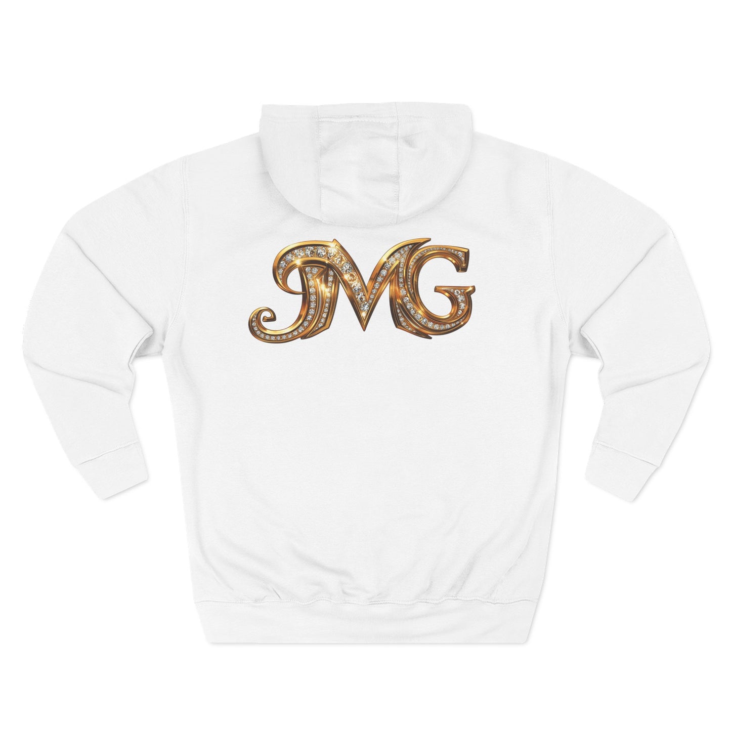 Jesus and MG Three-Panel Fleece Hoodie, Colorful Graphic Hoodie, Spiritual Gift for Him and Her, Cozy Fashion for All Seasons