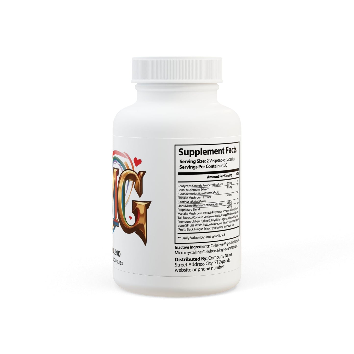 Mushroom Blend Supplement (60 Capsules)