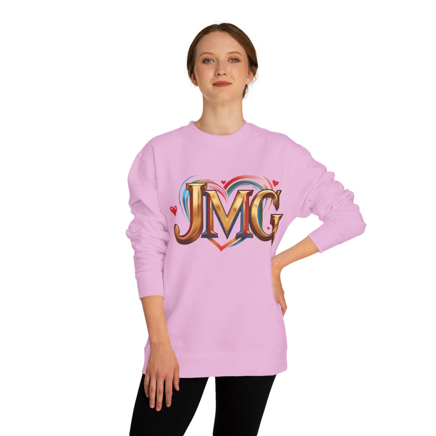 Custom Love Crew Neck Sweatshirt - Personalized Gift, Cozy Apparel, Valentine's Day, Unique Sweatshirt, Casual Wear