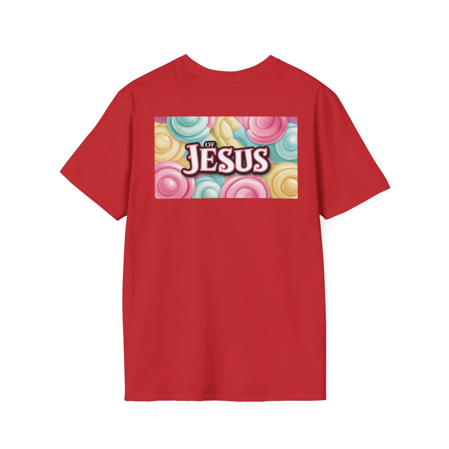 Vibrant Jesus Graphic T-Shirt, Unisex Softstyle Tee for Faith Lovers, Christian Apparel, Inspirational Gift, Casual Wear, Summer Style
