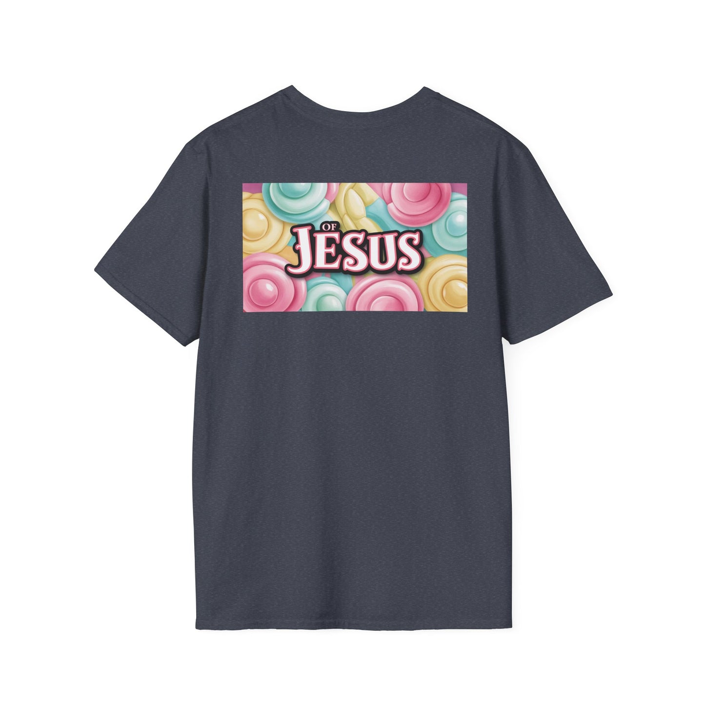 Vibrant Jesus Graphic T-Shirt, Unisex Softstyle Tee for Faith Lovers, Christian Apparel, Inspirational Gift, Casual Wear, Summer Style