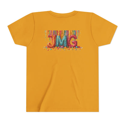 Colorful Kids' Tee with JMG Design | Youth T-Shirt for Casual Wear, Gifts, Birthdays, Celebrations, Playdates