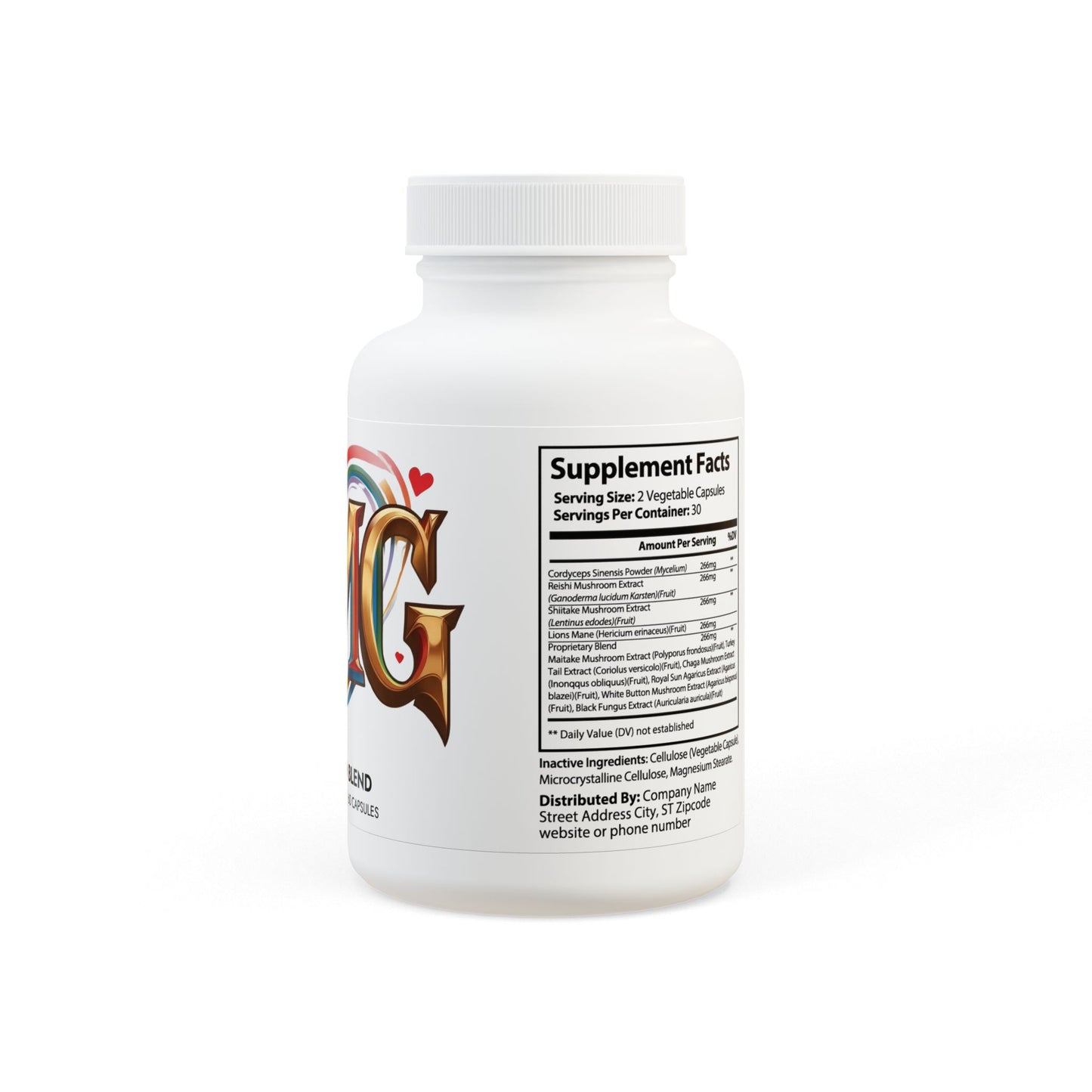 Mushroom Blend Supplement (60 Capsules)