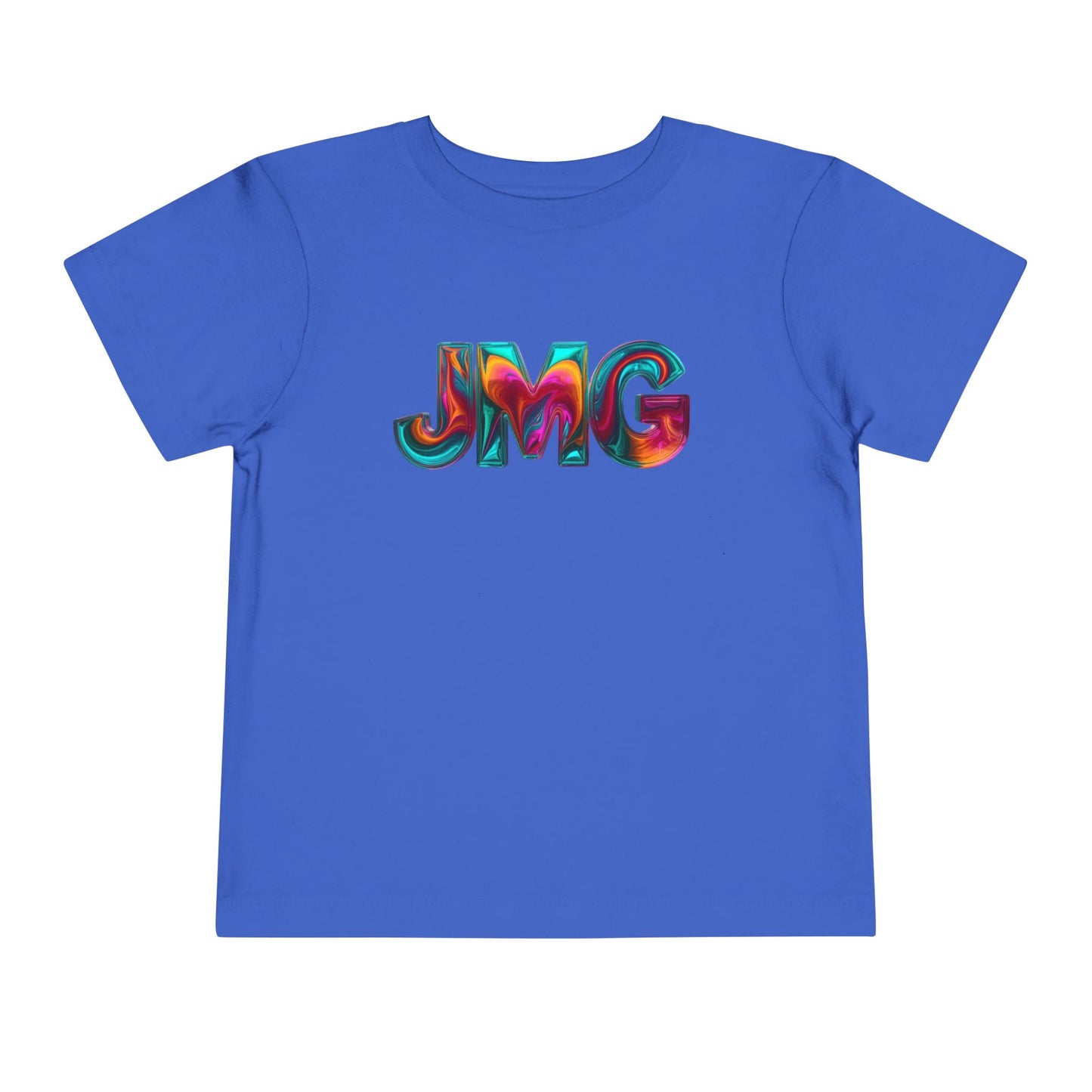 Colorful Kids' Tee Shirt, Toddler Graphic T-Shirt, Fun Playtime Shirt, Birthday Gift, Unique Kids Apparel, JMG Logo Design