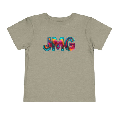 Colorful Kids' Tee Shirt, Toddler Graphic T-Shirt, Fun Playtime Shirt, Birthday Gift, Unique Kids Apparel, JMG Logo Design