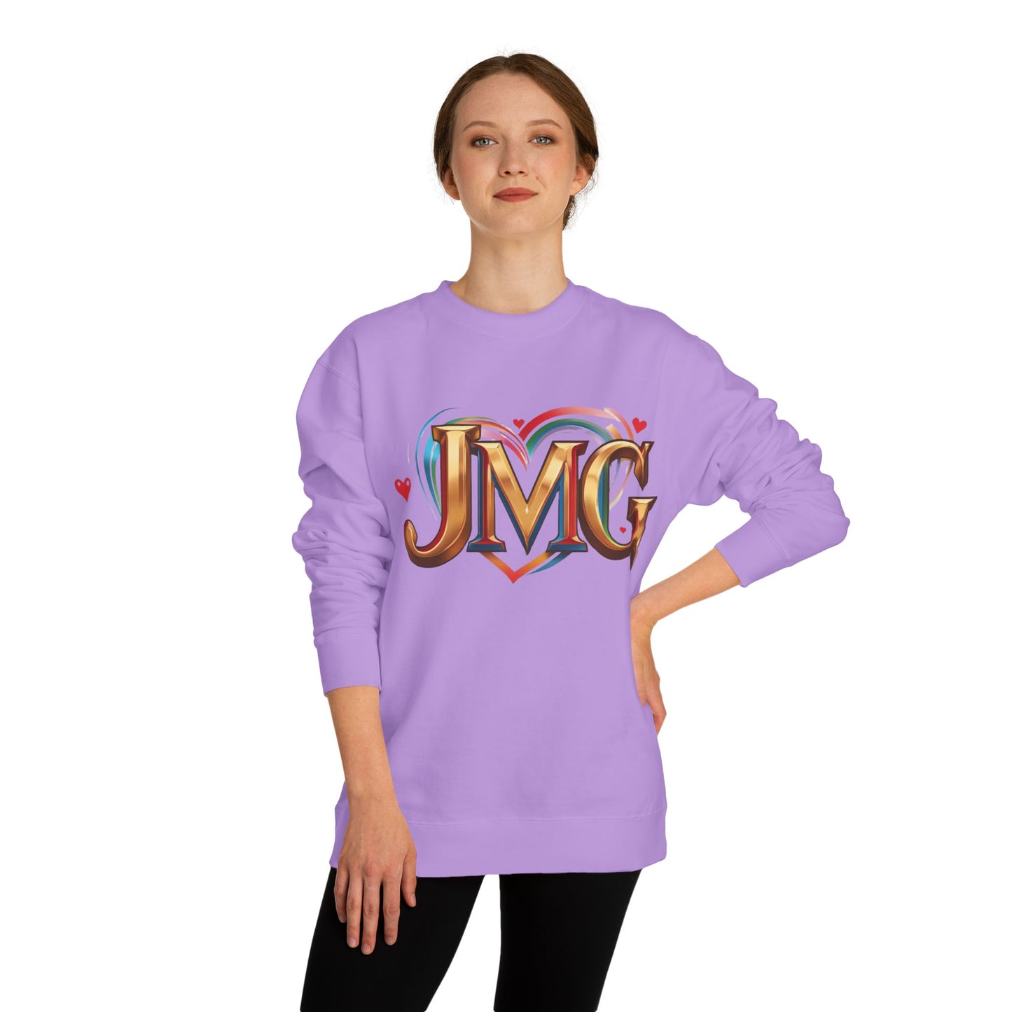 Custom Love Crew Neck Sweatshirt - Personalized Gift, Cozy Apparel, Valentine's Day, Unique Sweatshirt, Casual Wear