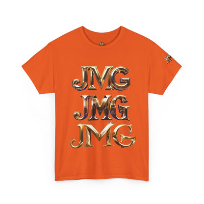 Stylish Unisex Heavy Cotton Tee with JMG & Jesus Prints, Graphic Tee, Casual Wear, Christian Apparel, Gift Idea