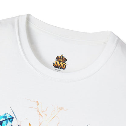 Vibrant Jesus Graphic T-Shirt, Unisex Softstyle Tee for Faith Lovers, Christian Apparel, Inspirational Gift, Casual Wear, Summer Style