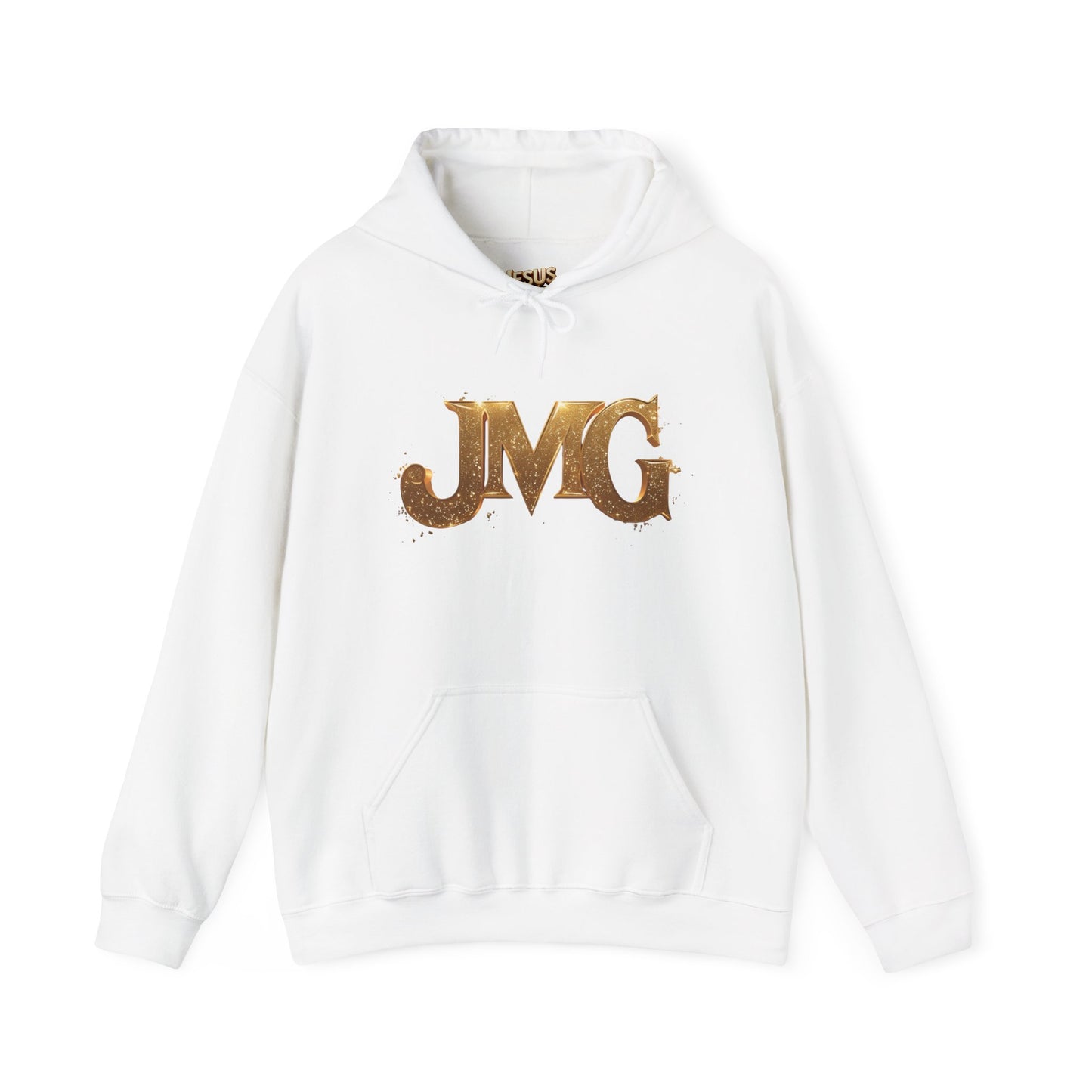 Stylish Unisex Hoodie with JMG & Jesus Designs for Casual Wear, Religious Gifts, Cozy Streetwear, Trendy Apparel