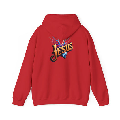 Stylish Unisex Hoodie with JMG & Jesus Designs for Casual Wear, Religious Gifts, Cozy Streetwear, Trendy Apparel