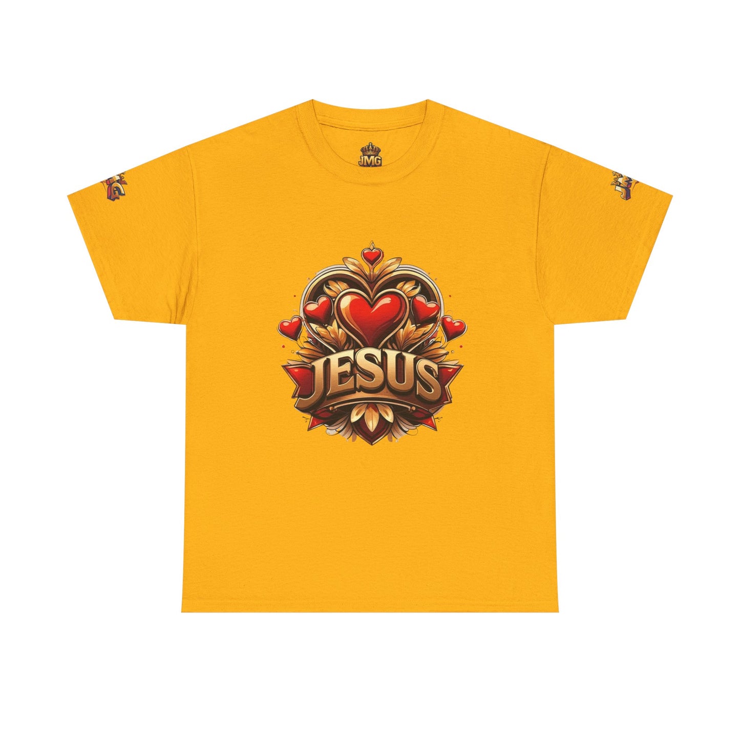 Faith-Inspired Unisex Tee: Jesus Love & JMG Crown Design, Christian T-Shirt, Religious Apparel, Inspirational Gift, Casual Wear, [...]