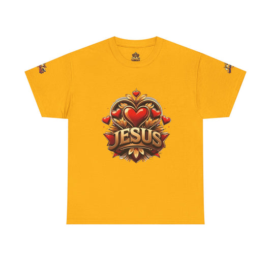 Faith-Inspired Unisex Tee: Jesus Love & JMG Crown Design, Christian T-Shirt, Religious Apparel, Inspirational Gift, Casual Wear, [...]