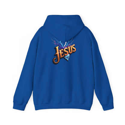 Stylish Unisex Hoodie with JMG & Jesus Designs for Casual Wear, Religious Gifts, Cozy Streetwear, Trendy Apparel