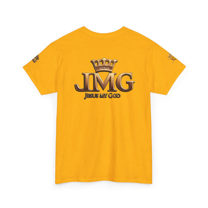 Religious Statement Tee | Unisex Heavy Cotton Tee with JMG Design, Casual Wear, Inspirational Gift, Christian Apparel, Faith-Based Clothing