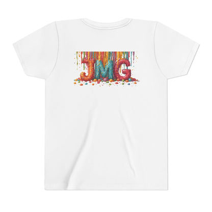 Colorful Kids' Tee with JMG Design | Youth T-Shirt for Casual Wear, Gifts, Birthdays, Celebrations, Playdates