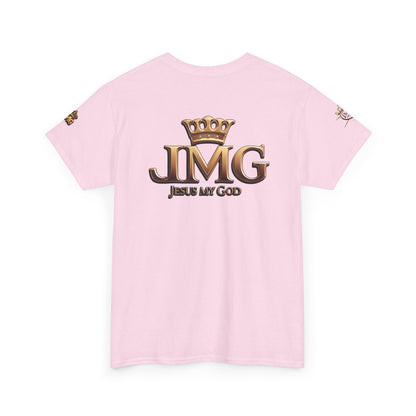 Religious Statement Tee | Unisex Heavy Cotton Tee with JMG Design, Casual Wear, Inspirational Gift, Christian Apparel, Faith-Based Clothing