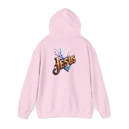 Stylish Unisex Hoodie with JMG & Jesus Designs for Casual Wear, Religious Gifts, Cozy Streetwear, Trendy Apparel