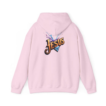 Stylish Unisex Hoodie with JMG & Jesus Designs for Casual Wear, Religious Gifts, Cozy Streetwear, Trendy Apparel