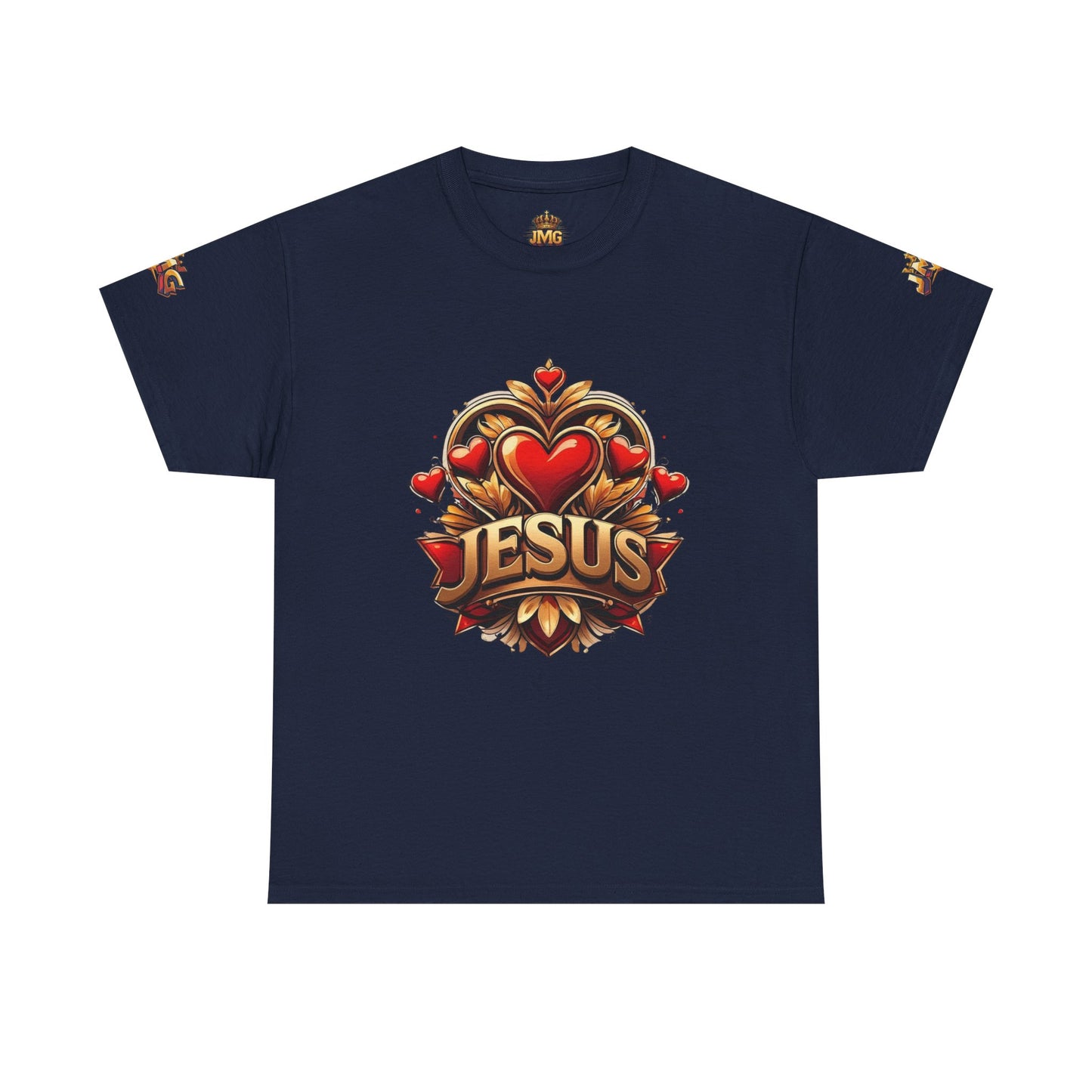 Faith-Inspired Unisex Tee: Jesus Love & JMG Crown Design, Christian T-Shirt, Religious Apparel, Inspirational Gift, Casual Wear, [...]