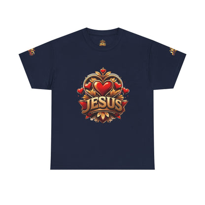 Faith-Inspired Unisex Tee: Jesus Love & JMG Crown Design, Christian T-Shirt, Religious Apparel, Inspirational Gift, Casual Wear, [...]