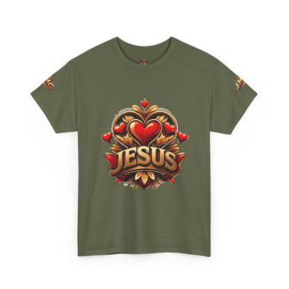 Faith-Inspired Unisex Tee: Jesus Love & JMG Crown Design, Christian T-Shirt, Religious Apparel, Inspirational Gift, Casual Wear, [...]