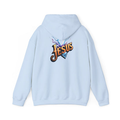 Stylish Unisex Hoodie with JMG & Jesus Designs for Casual Wear, Religious Gifts, Cozy Streetwear, Trendy Apparel