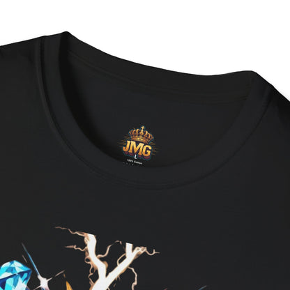 Vibrant Jesus Graphic T-Shirt, Unisex Softstyle Tee for Faith Lovers, Christian Apparel, Inspirational Gift, Casual Wear, Summer Style