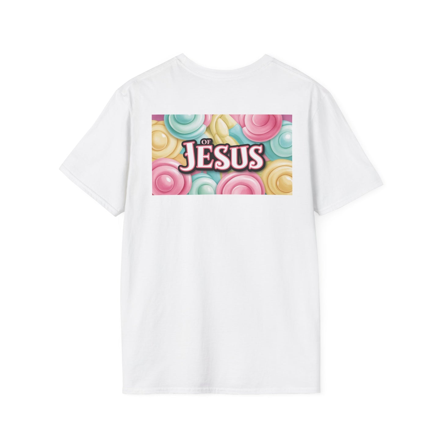 Vibrant Jesus Graphic T-Shirt, Unisex Softstyle Tee for Faith Lovers, Christian Apparel, Inspirational Gift, Casual Wear, Summer Style