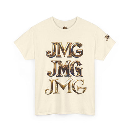 Stylish Unisex Heavy Cotton Tee with JMG & Jesus Prints, Graphic Tee, Casual Wear, Christian Apparel, Gift Idea