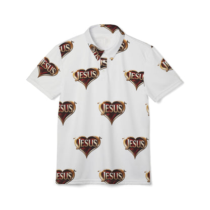 Stylish Christian Polo Shirt, Faith-Inspired Apparel for Men, Jesus Themed Gift, Casual Church Wear, Unique Religious Clothing