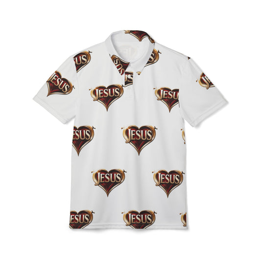 Stylish Christian Polo Shirt, Faith-Inspired Apparel for Men, Jesus Themed Gift, Casual Church Wear, Unique Religious Clothing