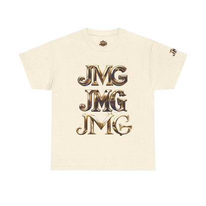 Stylish Unisex Heavy Cotton Tee with JMG & Jesus Prints, Graphic Tee, Casual Wear, Christian Apparel, Gift Idea