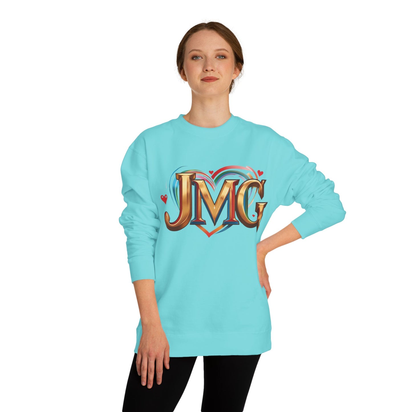 Custom Love Crew Neck Sweatshirt - Personalized Gift, Cozy Apparel, Valentine's Day, Unique Sweatshirt, Casual Wear