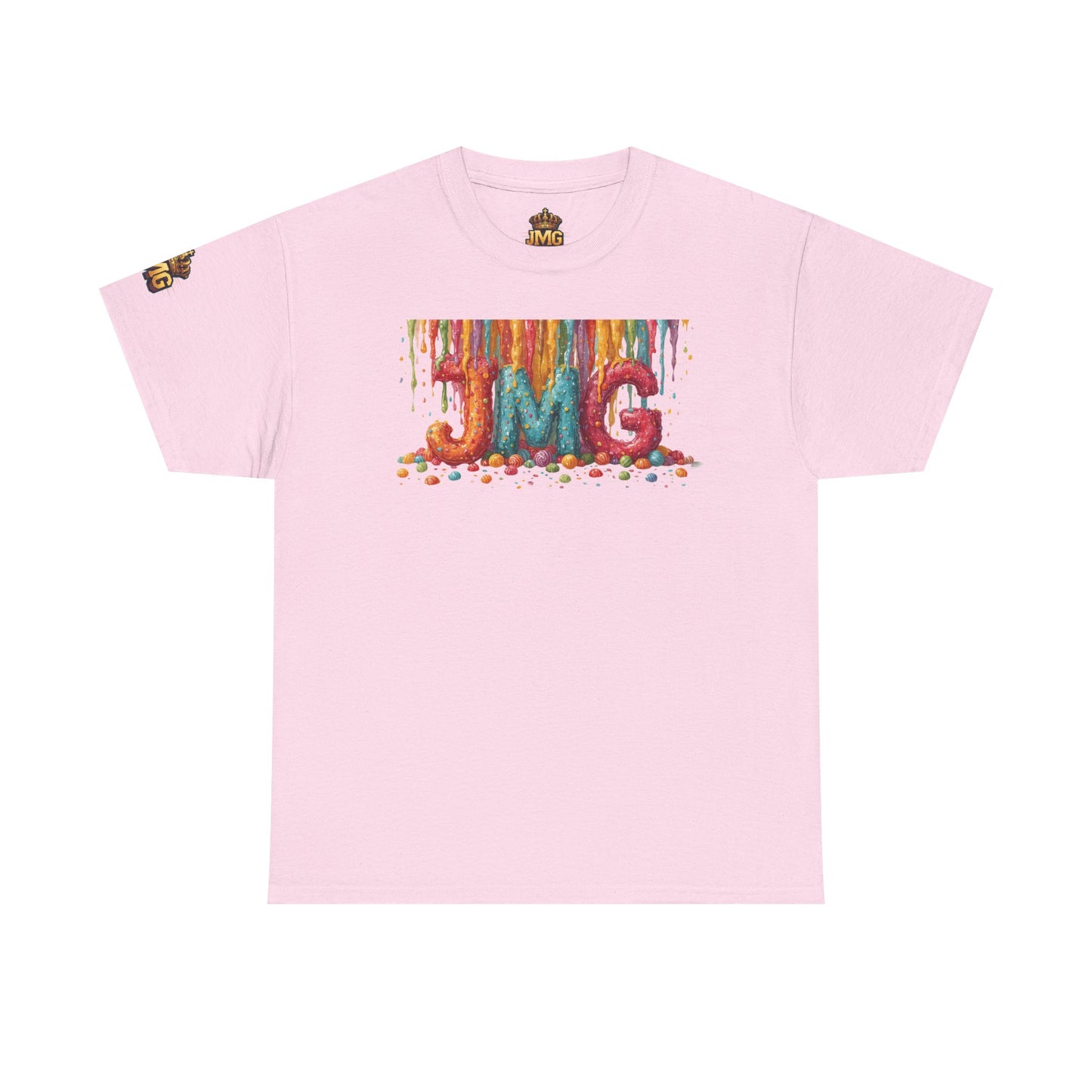 Rainbow Drip Unisex Heavy Cotton Tee, Colorful Graphic T-Shirt for Art Lovers, Casual Wear, Gift for Birthdays, Summer Vibes, Streetwear