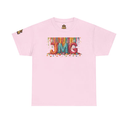 Rainbow Drip Unisex Heavy Cotton Tee, Colorful Graphic T-Shirt for Art Lovers, Casual Wear, Gift for Birthdays, Summer Vibes, Streetwear