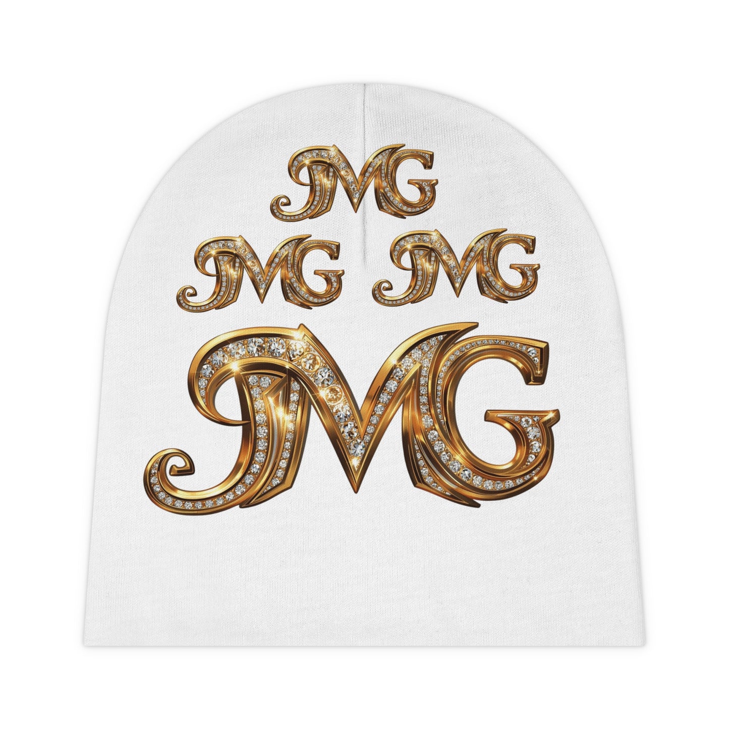 Glamorous Baby Beanie, Luxury Baby Hat, Stylish Infant Cap, Baby Shower Gift, Trendy Toddler Accessory