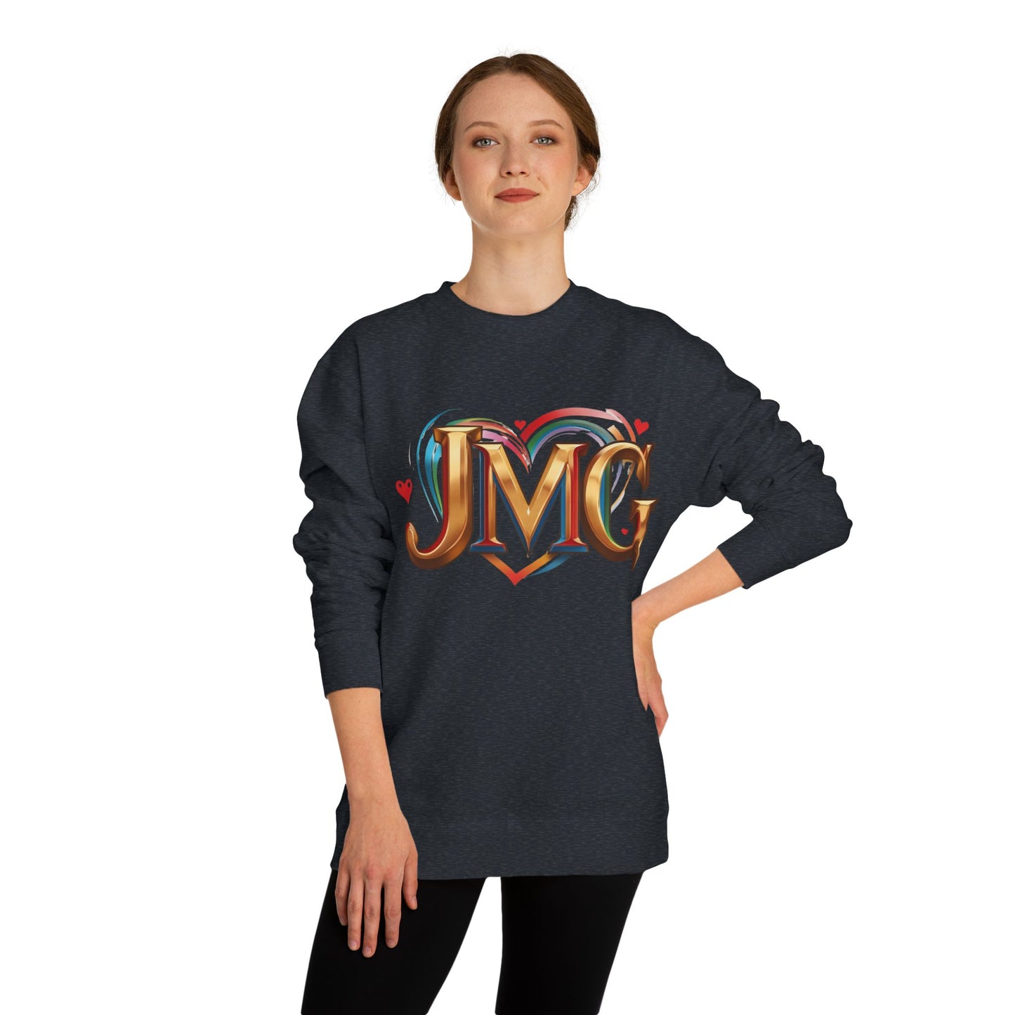 Custom Love Crew Neck Sweatshirt - Personalized Gift, Cozy Apparel, Valentine's Day, Unique Sweatshirt, Casual Wear
