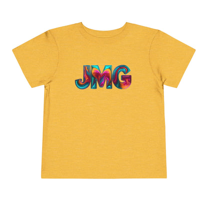 Colorful Kids' Tee Shirt, Toddler Graphic T-Shirt, Fun Playtime Shirt, Birthday Gift, Unique Kids Apparel, JMG Logo Design