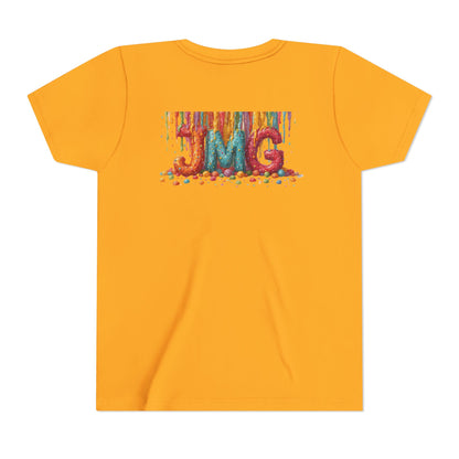 Colorful Kids' Tee with JMG Design | Youth T-Shirt for Casual Wear, Gifts, Birthdays, Celebrations, Playdates
