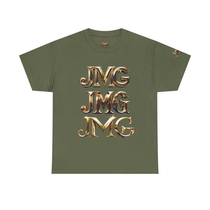 Stylish Unisex Heavy Cotton Tee with JMG & Jesus Prints, Graphic Tee, Casual Wear, Christian Apparel, Gift Idea