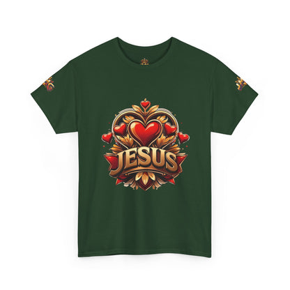 Faith-Inspired Unisex Tee: Jesus Love & JMG Crown Design, Christian T-Shirt, Religious Apparel, Inspirational Gift, Casual Wear, [...]