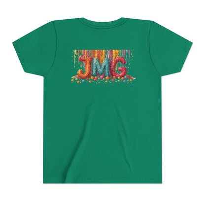 Colorful Kids' Tee with JMG Design | Youth T-Shirt for Casual Wear, Gifts, Birthdays, Celebrations, Playdates