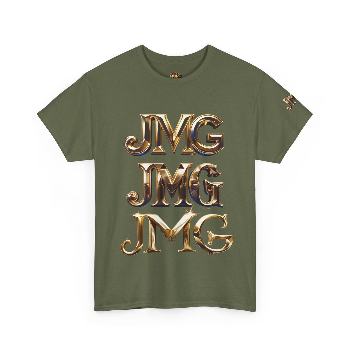 Stylish Unisex Heavy Cotton Tee with JMG & Jesus Prints, Graphic Tee, Casual Wear, Christian Apparel, Gift Idea