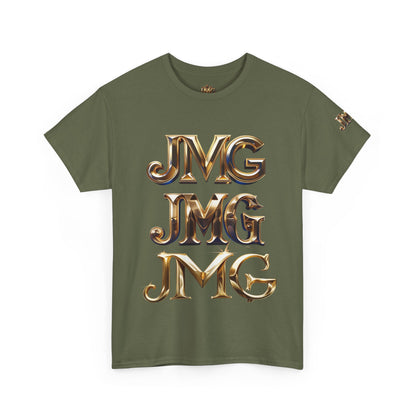 Stylish Unisex Heavy Cotton Tee with JMG & Jesus Prints, Graphic Tee, Casual Wear, Christian Apparel, Gift Idea