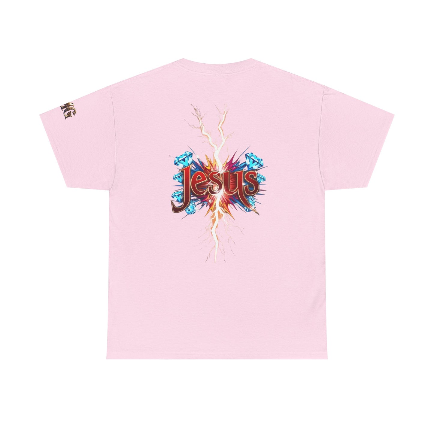 Stylish Unisex Heavy Cotton Tee with JMG & Jesus Prints, Graphic Tee, Casual Wear, Christian Apparel, Gift Idea