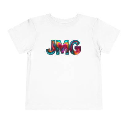 Colorful Kids' Tee Shirt, Toddler Graphic T-Shirt, Fun Playtime Shirt, Birthday Gift, Unique Kids Apparel, JMG Logo Design