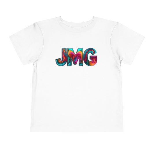 Colorful Kids' Tee Shirt, Toddler Graphic T-Shirt, Fun Playtime Shirt, Birthday Gift, Unique Kids Apparel, JMG Logo Design