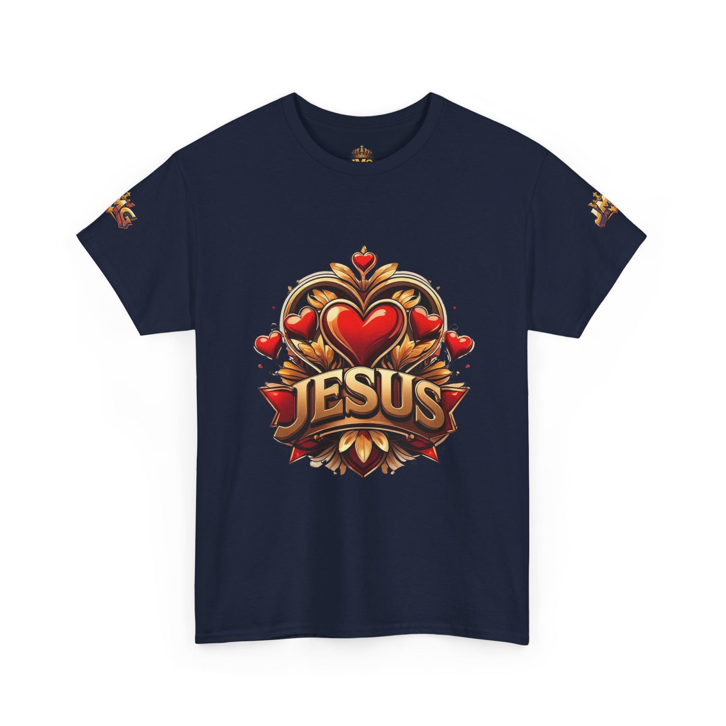Faith-Inspired Unisex Tee: Jesus Love & JMG Crown Design, Christian T-Shirt, Religious Apparel, Inspirational Gift, Casual Wear, [...]